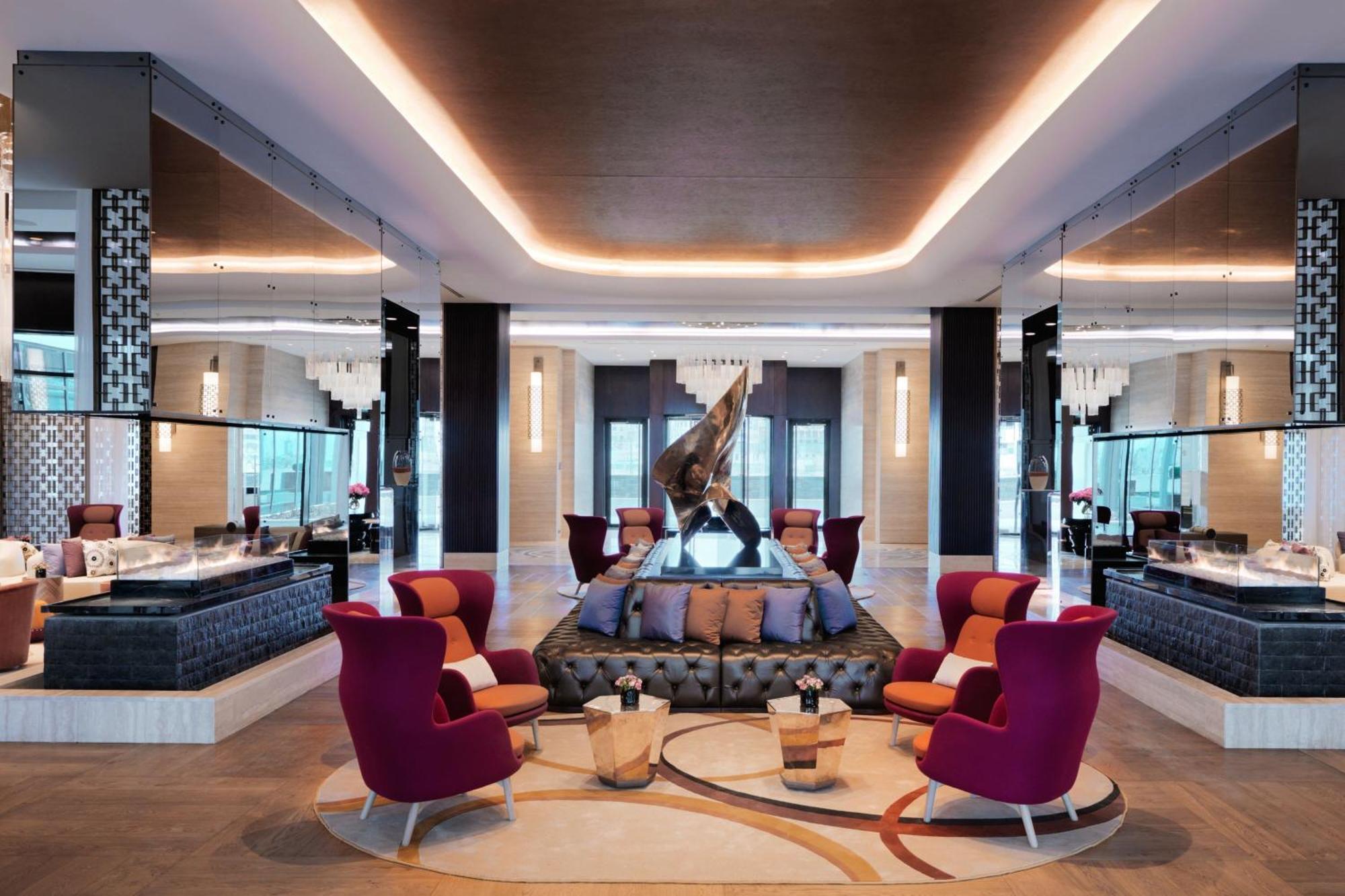 Baku Marriott Hotel Boulevard Bagian luar foto The lobby of the hotel