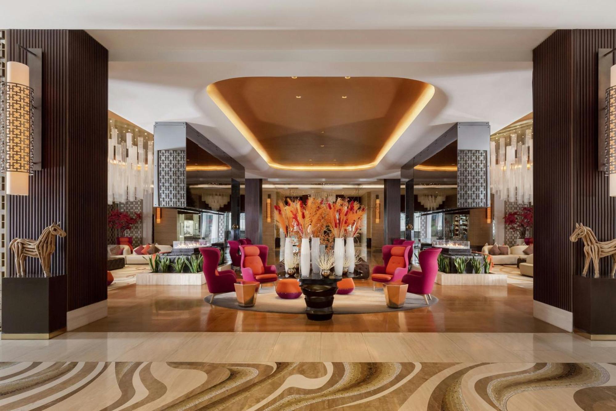 Baku Marriott Hotel Boulevard Bagian luar foto The lobby of the hotel